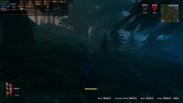 Valheim : RTX 3060 + RYZEN 5 1600 AF смотреть онлайн