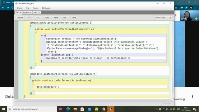 Membuat Aplikasi Sederhana (Pendataan Gudang Agen) Dengan Java Dan Sqlite3 Sebagai Database