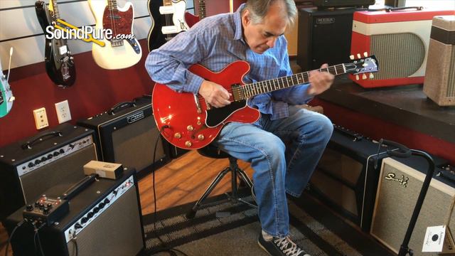 Gibson '59 ES-335 Dot Reissue Cherry Electric #A93129 Quick 'n' Dirty смотреть онлайн
