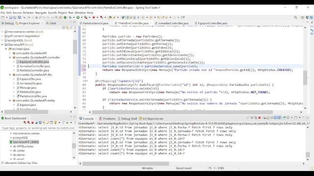 17 Spring API REST con postgreSQL. Aplicación Quinielas. Devolver el ID generado al insertar смотреть онлайн
