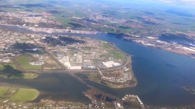 Cork City, Ireland. Takeoff from Cork Airport in ATR 42, heading to Bristol, UK смотреть онлайн