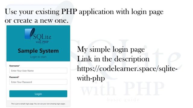 SQLite with PHP смотреть онлайн
