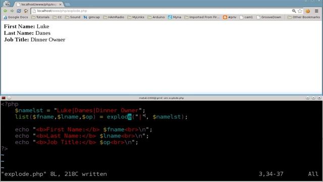 PHP Tutorial - 7 - Exploding Strings смотреть онлайн