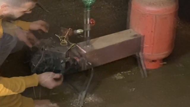 Печка на отработке отработанном масле для гаража