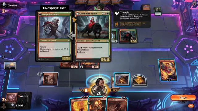 MTG Arena - Chandra Trilogy 3 - Chandra Burns Down the Werewolves! смотреть онлайн