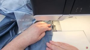 Как зашить дырку на джинсах сзади, причем без штопки. Сделала 2 варианта нитками в цвет и отделочным
