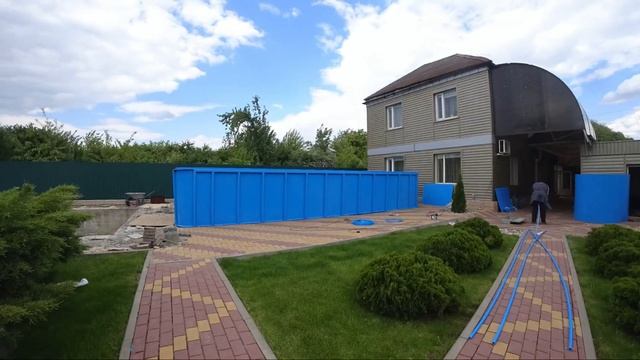 Бассейн из полипропилена своими руками. Основные этапы. смотреть онлайн