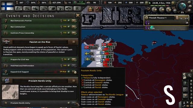 Hearts of Iron 4 timelapse|Greater Finland |Forming the Greater Nordic Empire! (Read Description) смотреть онлайн