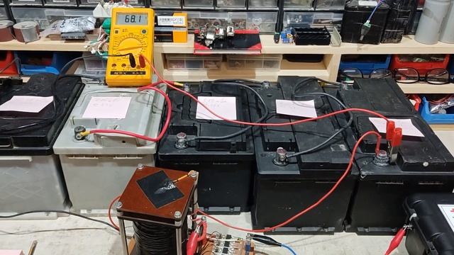 Аккумуляторы в моих установках Бедини. смотреть онлайн