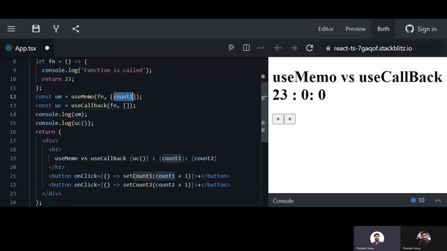 useMemo vs useCallback in React Tutorial смотреть онлайн