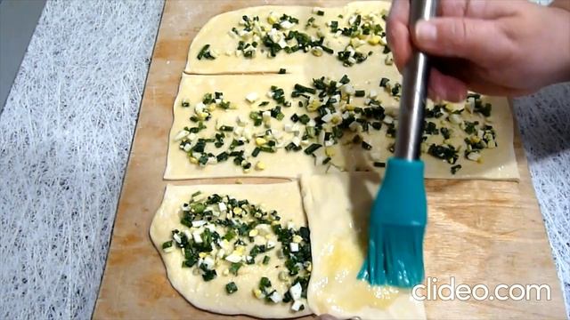 Катлама с яйцом и зеленым луком