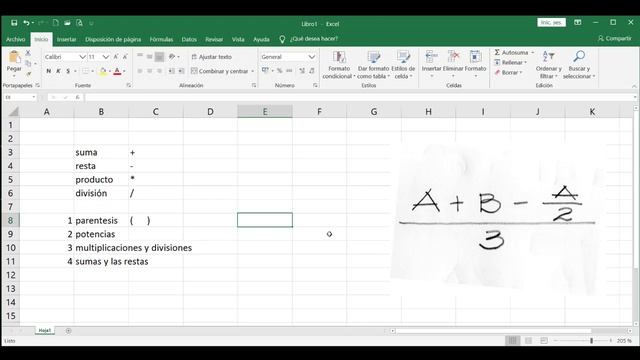 INFO - 11: Excel 4: Sintaxis de las fórmulas en aritmética y álgebra смотреть онлайн