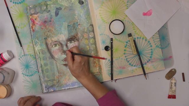 Art Journal Page "Flora" смотреть онлайн