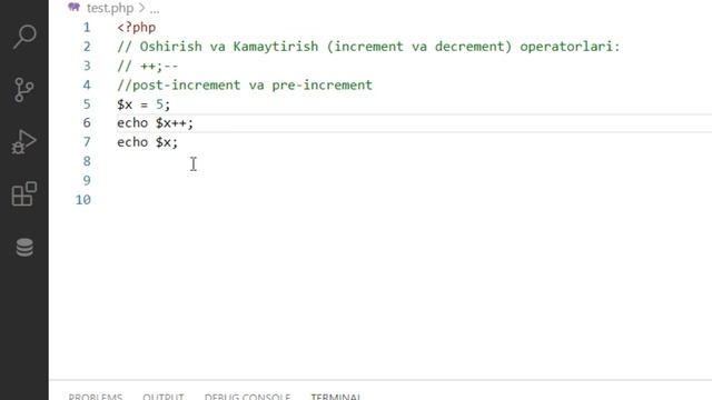 PHP 32-dars. Oshirish va kamaytirish operatorlari смотреть онлайн