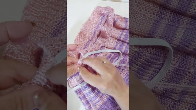 Кеттлевание пояса юбки 