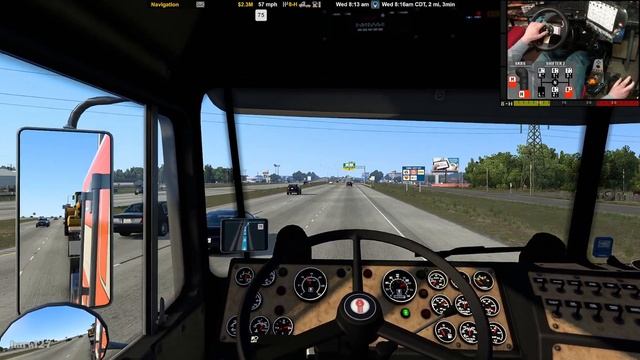 ATS | 105 | Fort Worth to Waco | Texas Event '22 | Double Lowboy | Kenworth K100e смотреть онлайн
