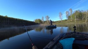 рыбалка весной на спиннинг с лодки!щука окунь тест лодки пвх