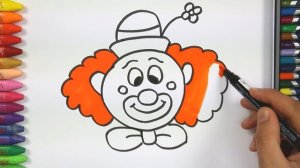 Как рисовать клоуна | Как рисовать и цвет