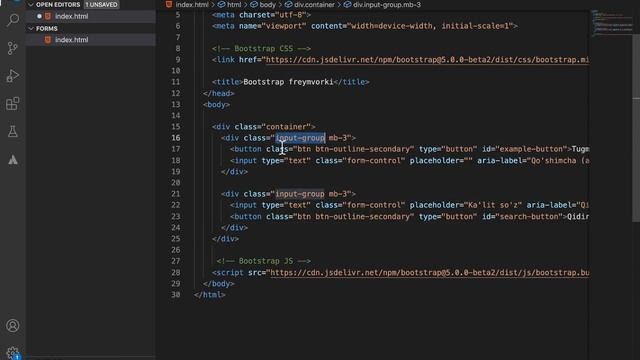 Bootstrap | 14. Input group смотреть онлайн