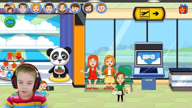 My Town АЭРОПОРТ видео ДЛЯ ДЕТЕЙ игровой мультик ПРО АЭРОПОРТ детская игра смотреть онлайн