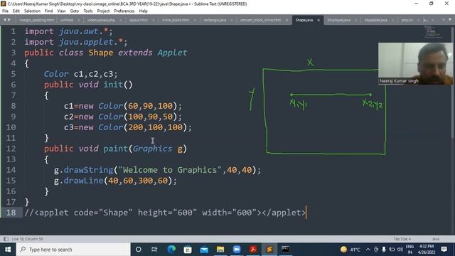 CORE JAVA(METHODS OF GRAPHICS CLASS)FOR BCA 3RD YEAR,PPU,26-04-22 смотреть онлайн