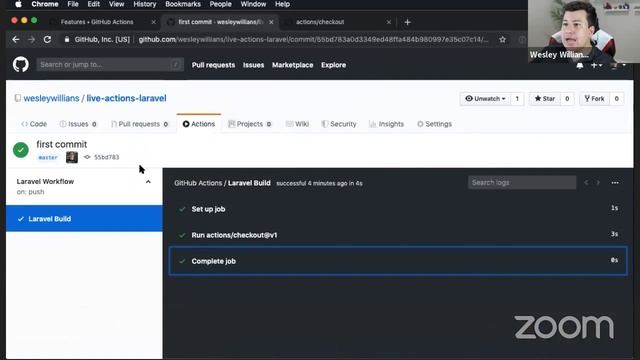 Integração Contínua com GitHub Actions e Laravel 6 смотреть онлайн