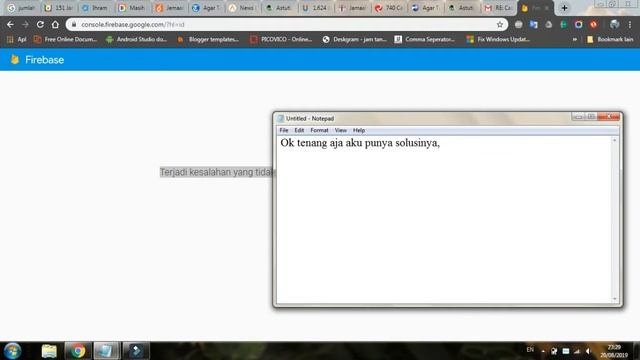 Cara Mengatasi Error Login Console Firebase An unknown error occurred while processing the request смотреть онлайн