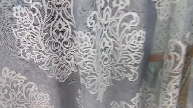 Гардинный тюль двухцветный 2D ( стальной+белый) смотреть онлайн