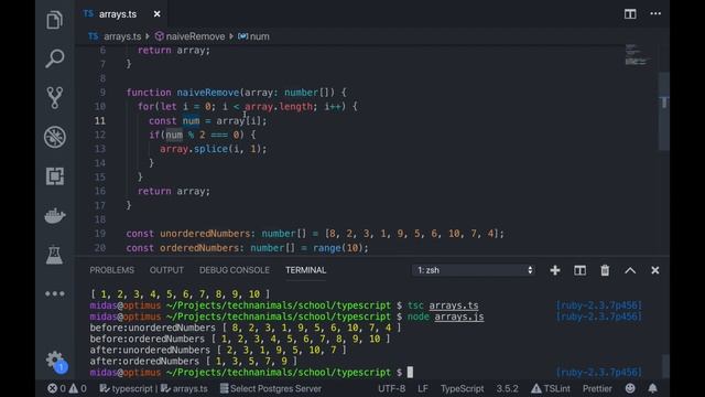 Typescript Essentials #22 - Arrays | Using Splice смотреть онлайн