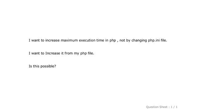 PHP : How to increase maximum execution time in php смотреть онлайн