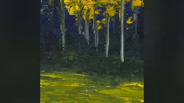 Картина маслом Пейзаж "Уникальный лес Пандо" #картиныпейзаж #купитькартину смотреть онлайн