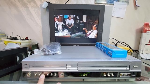 VIDEOREGISTRATORE VHS LG VC8804M DVD PLAYER 6 TESTINE HI-FI STEREO PERFETTO IN TUTTO CON TELECOMAND смотреть онлайн