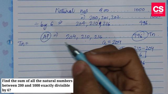 Find The Sum Of All The Natural Numbers Between 200 And 1000 Exactly Divisible By 6?-Class Series смотреть онлайн