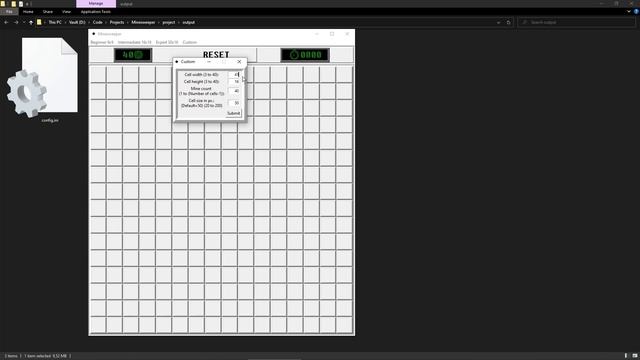 Minesweeper. Written in python with Tkinter. смотреть онлайн