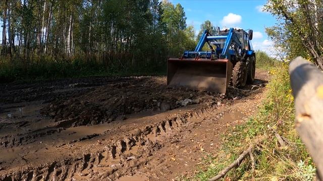 Подготовка к уборочной. Ремонт дороги смотреть онлайн