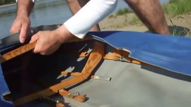 Сборка байдарки RZ85 (Faltboot Pouch RZ85) подробная инструкция часть 2 смотреть онлайн