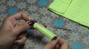 Комбинезон  на беби бон 45 см.Одежда для кукол крючком.