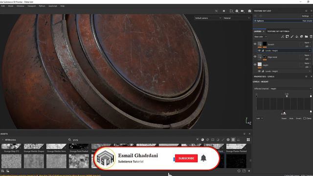 Metal Smart Material - Rusty metal (4) - substance painter смотреть онлайн