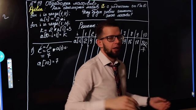 Обработка массивов в первой части ЕГЭ по информатике 2020 от эксперта смотреть онлайн