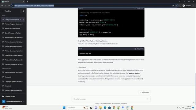 To set up environmental variables for a Python web application смотреть онлайн