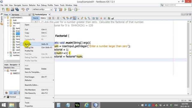 AP Computer Science 024 Loops Example Factorial смотреть онлайн