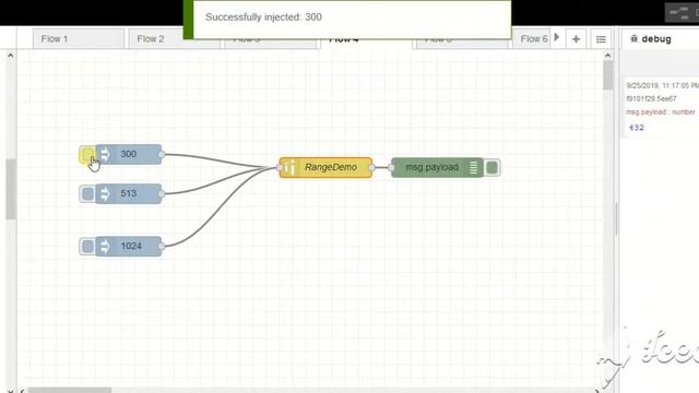ICP6-Basics of NODE-RED: Range function Demo смотреть онлайн