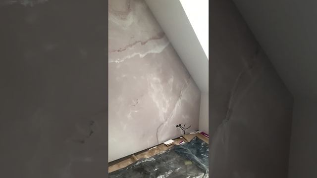 Обои на холсте (ткань под мрамор)Ремонт квартир в СПБ 89095797039 смотреть онлайн