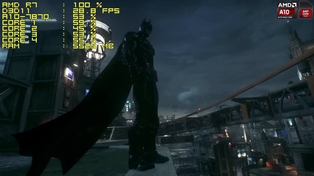 Batman: Arkham Knight - AMD APU A10-7870K[BENCHMARK] смотреть онлайн