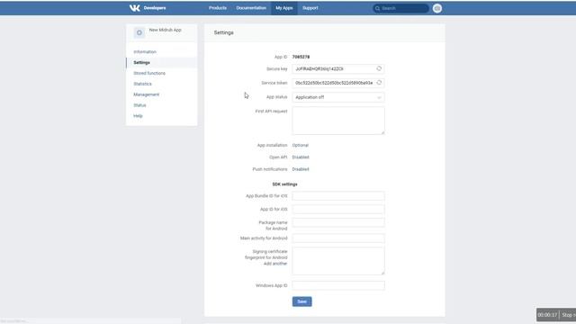How to create an Api application in VK смотреть онлайн