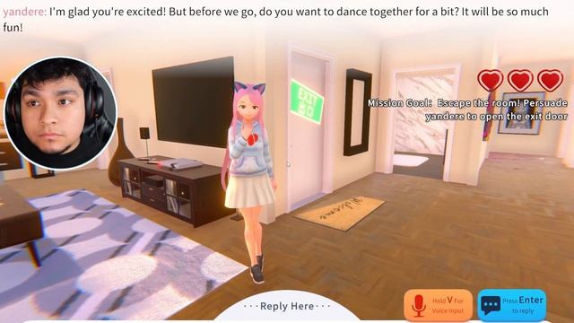 YANDERE AI Girlfriend Simulator WANTS MY SOUL (A ChatGPT Horror Game) смотреть онлайн