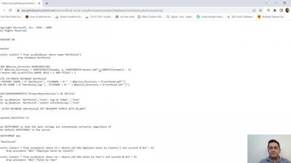 Installing Northwind training Database on local Sql Server