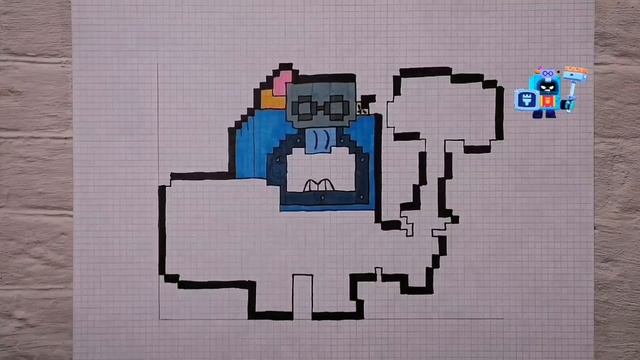 Как нарисовать Эша по клеточкам | Brawl Stars смотреть онлайн