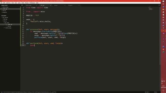 Handling commands - How to build a Twitch bot in Python - Part 2 смотреть онлайн