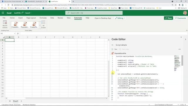 Excel Office Script Tutorial - Populate an Excel File Dynamically from Power Automate смотреть онлайн
